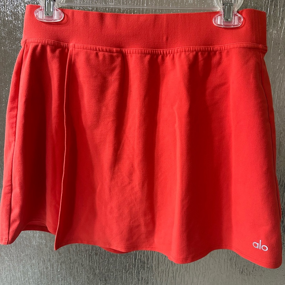 ALO Yoga Vibrant Orange A-Line Skirt